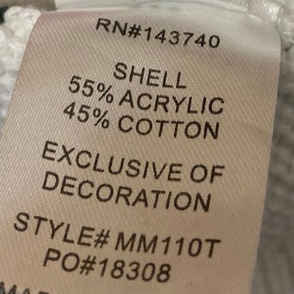 Hyacinth House White Black Striped Turtleneck Knit Long Sleeve Sweater Top Sz M - Picture 5 of 5